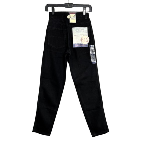 Bugle Boy Jeans Sz 2 Y2K High Rise Slim Fit Black Pant NWT - Picture 1 of 13